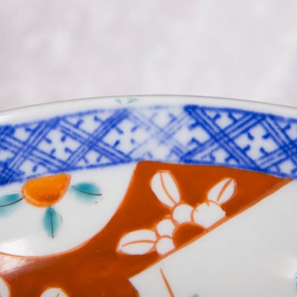 Antique Japanese Meiji Period Porcelain Bowl with Imari Pattern Design - Picture 10 of 11